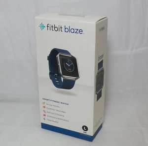 Boxed Fitbit Blaze Smart Fitness Watch - Black/Silver - Large (FB502SBKL) - Picture 1 of 2