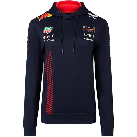 Red Bull Racing F1 Women's 2023 Team Pullover Hoodie- Navy Cover