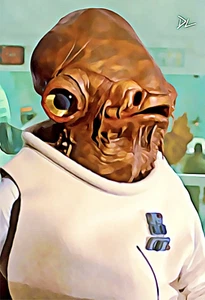 Admiral Ackbar "Star Wars" Original Pop Art Print - 13 x 19 Poster - Picture 1 of 1