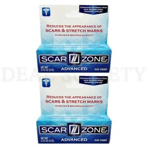 Scar Zone Advanced Skin Care for Stretch Marks & Elasticity .75 Oz - Lot of 2