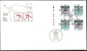 🍁Canada #1112ULpb "Olympic Winter Games" Brand New 1986 First Day Cover - Picture 1 of 2