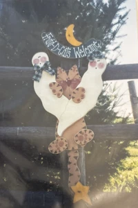 Vtg Rare The Country Porch FRAID-D-CATS WELCOME Tole Painting 1999 Pattern#CP105 - Picture 1 of 3