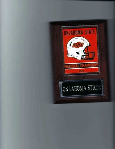 OKLAHOMA STATE COWBOYS CHAMPIONS PLAQUE FOOTBALL NCAA CHAMPS OSU Cover