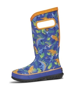 Bogs Outdoor Boots Boys Dinosaur Jungle Rubber Blue Multi 73318 - Picture 1 of 1