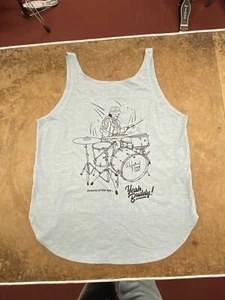Professional Drum Shop Groove of the Day Ladies Tank Top - "Stone Wash Denim" - - Picture 1 of 3