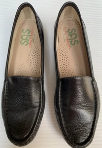 SAS Tripad bequeme Leder-Slipper Halbschuhe Damengröße 8,5 N schwarz Loafer ungetragen - Bild 1 von 5