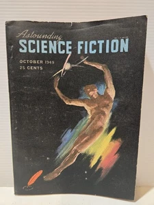 ASTOUNDING SCIENCE FICTION Oct 1949 - L. Ron Hubbard, Poul Anderson + More - Picture 1 of 5