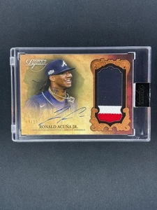 Ronald Acuna Jr. 2021 Topps Dynasty Game Used Patch Auto /10 Braves  - Picture 1 of 2