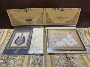 Lavendel & Spitze Kreuzstichmuster Engel der Liebe Die Hochzeit SET - Bild 1 von 6