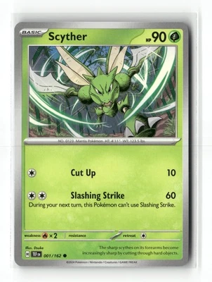 Scyther Common SV05: Temporal Forces 001/162 NM - Image 1 of 2