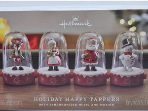 Hallmark Holiday Happy Tappers Weihnachten synchronisierte Musik & Bewegung 4er Set - Bild 1 von 6