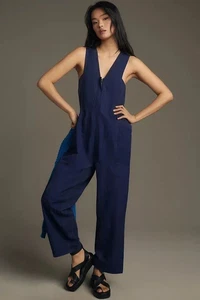 Anthropologie Daily Practice Jumpsuit mit Reißverschluss vorne Einteiler Medium M NEU - Bild 1 von 6