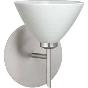 Besa Lighting 1SW-1743KR-LED-SN OPEN BOX Domi Wall Sconce Satin Nickel - Picture 1 of 2