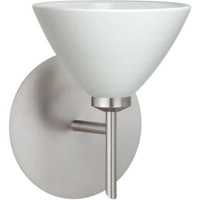 Besa Lighting 1SW-1743KR-LED-SN OPEN BOX Domi Wall Sconce Satin Nickel - Image 1 of 2