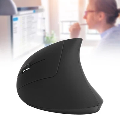 .›Wireless Left Hand Mouse Vertical Ergonomic 800/1200/1600DPI Optical For Wind - Image 1 of 4