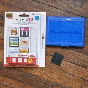 HORI Nintendo 3DS Card Storage Case 12 - Used CIB Blue - Official Licensed Japan - Picture 1 of 13