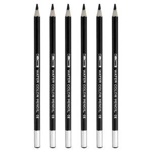 Watercolor Pencil, 6Pcs Water Soluble Pencils for Blending, Coloring, Sketch ... - Picture 1 of 7