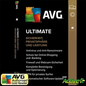 AVG Ultimate 2025 1 PC 1 an | TuneUp, sécurité Internet, VPN, AntiTrack | 2026 - Photo 1/4