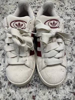 ADIDAS Women’s Sz 7 1/2 W Originals Campus 00s Beige/Burgundy slightly used - Image 1 of 4