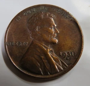 1931 D - Lincoln Cent RB - GEM BU - Picture 1 of 3
