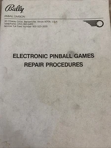 Máquina de reparación de juegos de pinball electrónicos Bally esquemas manuales 560-2 ORIGINAL - Imagen 1 de 3