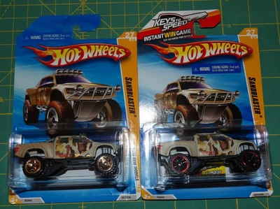 2X 2010 Hot Wheels New Models - Sandblaster - Wheel Variation - Image 1 of 4