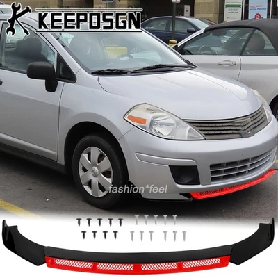 Комплект деталей кузова спойлер закраина переднего бампера для Nissan Versa S SL SV SR JDM - Изображение 1 из 4