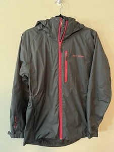 Helly HANSEN Hooded Helly Tech Raincoat Jacket Coat Women Size Med Mid weight - Picture 1 of 6