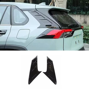 New For Toyota RAV4 2019-25 Black Rear Trunk C Pillar Cover Spoiler Trim Molding - Picture 1 of 4