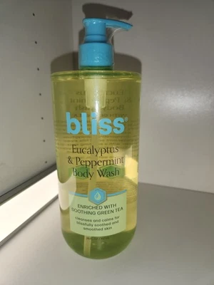 Bliss Eukalyptus & Pfefferminze Duschgel Neu 26 Unzen  - Bild 1 von 4