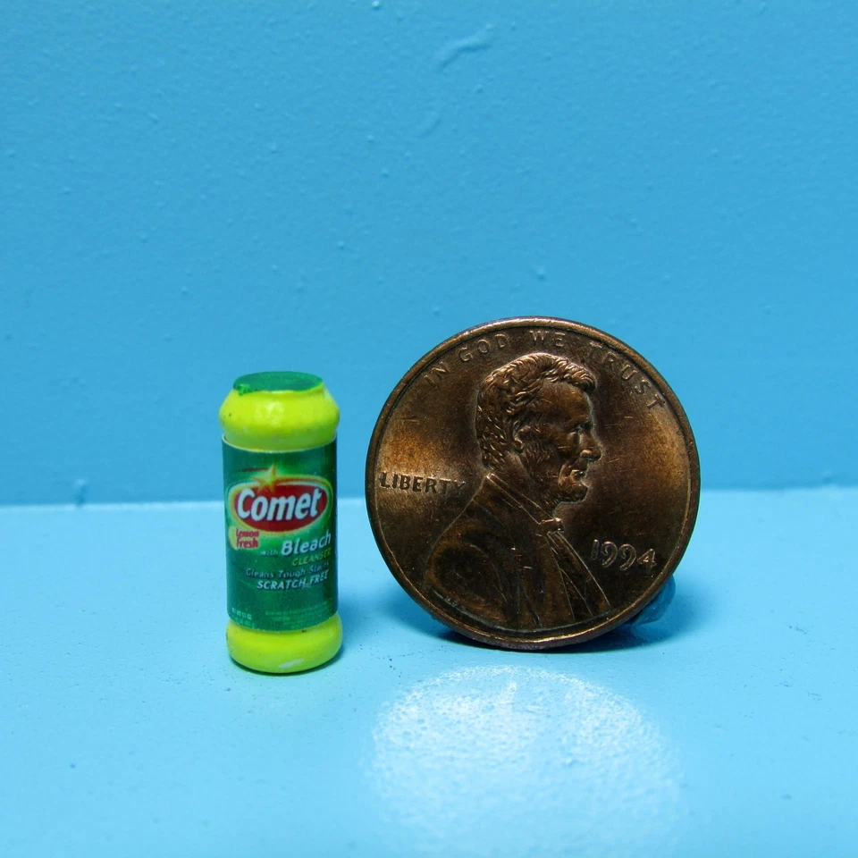 CINDI'S MINIS Dollhouse Miniature Detailed Replica Comet Cleaner Bottle G095