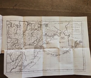 Selten 1804 kanadisches Wildnis Reisebuch mit Klappkarte und Platten - Bild 1 von 6