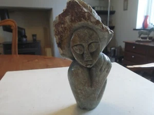 VINTAGE CARVED SOAPSTONE FIGURE - Picture 1 of 5