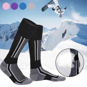 Long Warm Breathable Ski-Socks Thicken Winter Sports Women Child~ Men 9CT7 - Picture 1 of 11
