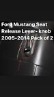 Ford Mustang Seat Release Lever- knob 2005-2014 part# 5R3Z-6362762-AAC (2 pack)