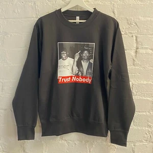 Sudadera Negra Biggie Tupac 2Pac Trust Nobody Real Fact Jumper - Imagen 1 de 3