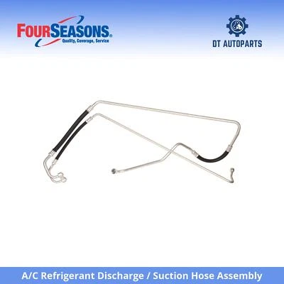 Conjunto de manguera de succión/descarga de refrigerante de aire acondicionado Chevrolet K10 1985-86 4 estaciones Foto 1 de 4