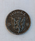 1944 NORWAY 2 ORE GOOD GRADE COIN