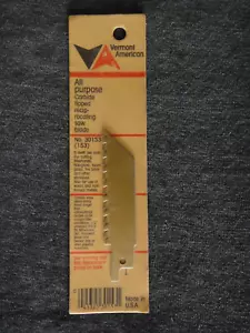 Reciprocating Saw Blade Vermont American 30153 Carbide Tip 3 1/2" 6 TPI - Picture 1 of 2