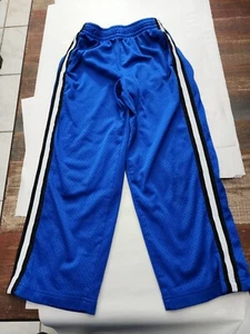 Starter Boys Blue Athletic Pants Size M (8) Black White Side Stripes - Picture 1 of 2