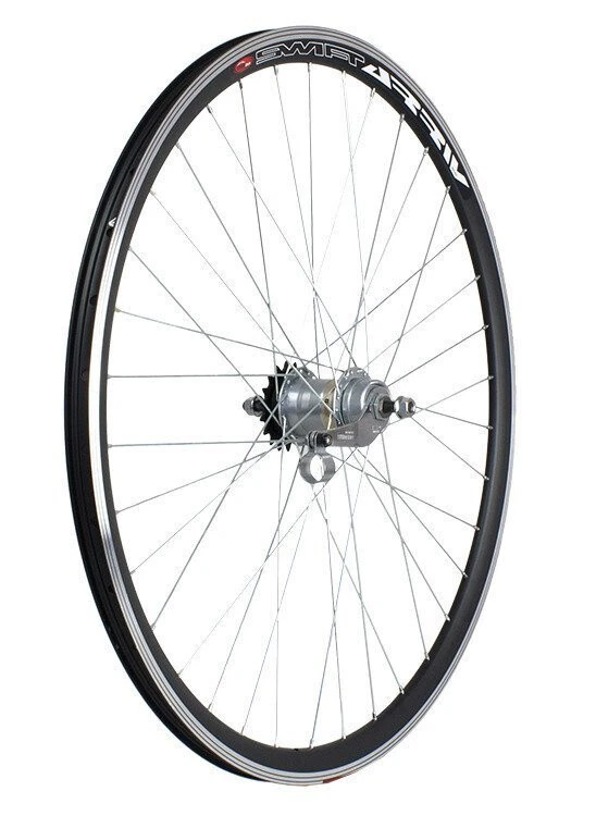 Hinterrad 26 Zoll Shimano Nexus 3-Gang-Nabe mit Zubehör, Konusfelge schwarz - Bild 1 von 4