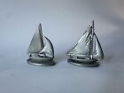 Vintage Spoontiques Pewter Miniature Sail Boats Set of 2