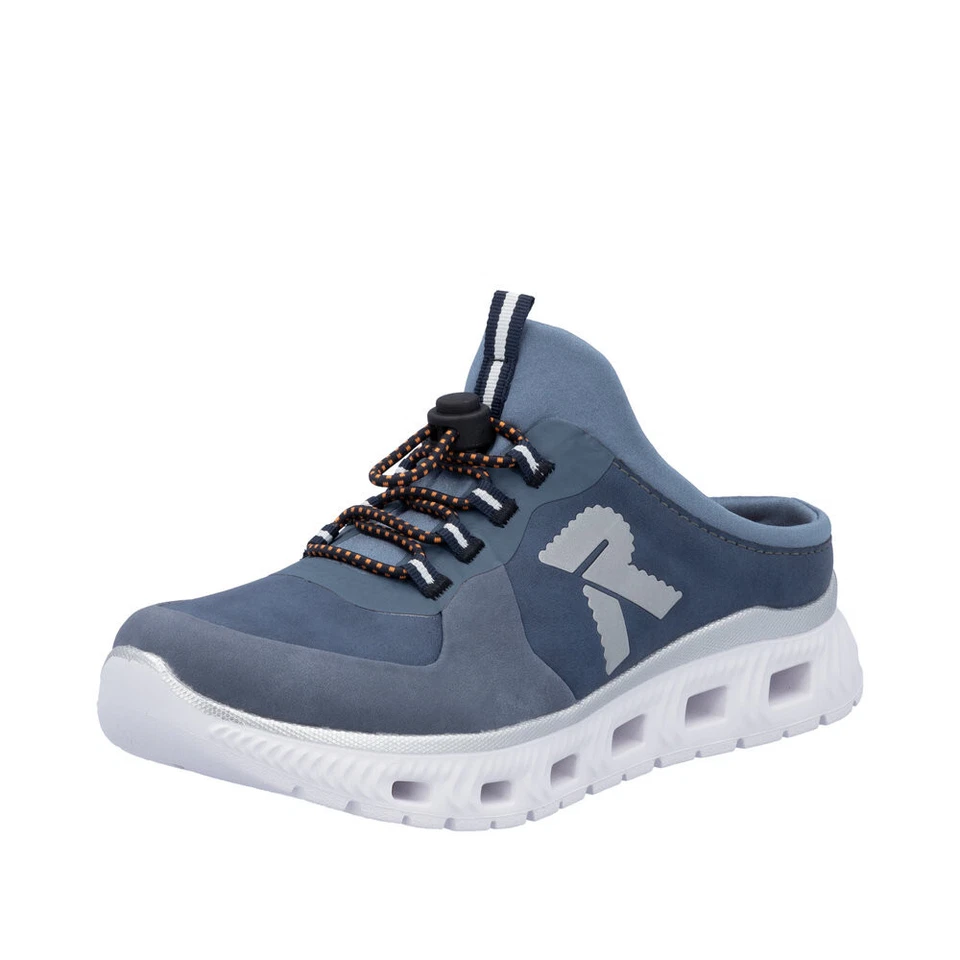 Zuecos para mujer Rieker Sabots zapatillas zapatos de casa azul M6069 Foto 1 de 4