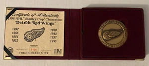 DETROIT RED WINGS 1997 Highland Mint Magnum SOLID BRONZE Series Coin #d 426/1500 - Picture 1 of 3