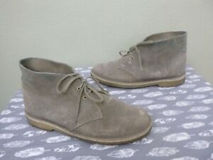 CLARKS ORIGINALS 7.5 38 Gray Suede Leather Lace Up Ankle Chukka Desert Boots