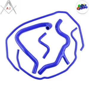 Blue For Ford Focus RS MK2 ST225 2.5L Silicone Radiator Coolant Hoses Kit - Picture 1 of 8