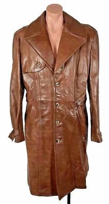 Chaqueta gabardina de cuero de cordero suave SCULLY DE COLECCIÓN AÑOS 80 70 talla 44 coñac Foto 1 de 4