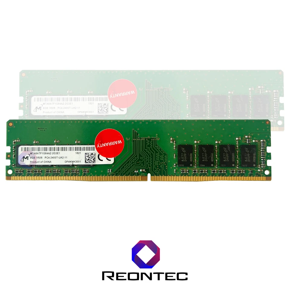 8GB RAM PC Micron PC4 - 19200 DDR4 2400T MTA8ATF1G64AZ-2G3E1 1Rx8 - Immagine 1 di 1