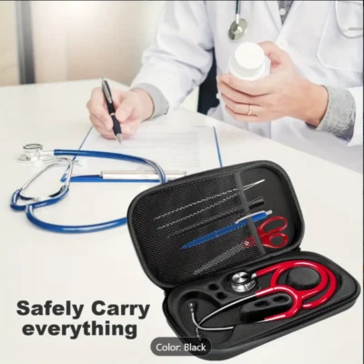 Estuche de transporte de viaje de almacenamiento de enfermeras médicas para accesorios de estetoscopio 3M Littmann Foto 1 de 4