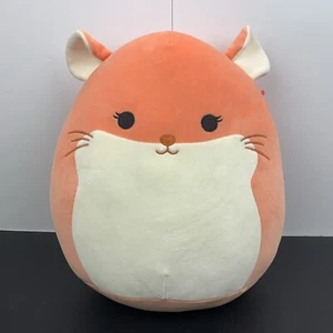 SQUISHMALLOWS 12" ERICA THE CHINCHILLA PEACH ORANGE PLUSH ANIMAL JAZWARES - Picture 1 of 4